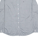 BRAX Mens Plain Shirt Grey Long Sleeve L