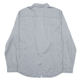 BRAX Mens Plain Shirt Grey Long Sleeve L