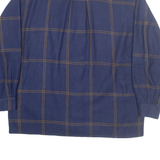 MARIAN DAVID Womens Shirt Blue Check Long Sleeve M