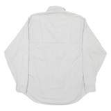 THE GREAT MANHATTAN CLUB Mens Plain Shirt Grey Long Sleeve S