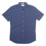 TOMMY HILFIGER Slim Fit Womens Plain Shirt Blue L