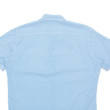 PIERRE CARDIN Mens Shirt Blue Geometric L