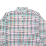 GARRY Mens Shirt Grey Check Long Sleeve XL