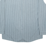 GOLDRESS Mens Shirt Grey Striped Long Sleeve L