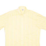 MANDA Mens Shirt Yellow Striped M
