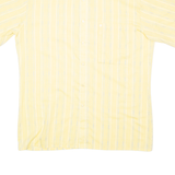 MANDA Mens Shirt Yellow Striped M