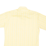 MANDA Mens Shirt Yellow Striped M