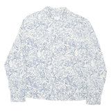 GANT Mens Hawaiian Shirt Grey Floral Long Sleeve M