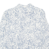 GANT Mens Hawaiian Shirt Grey Floral Long Sleeve M