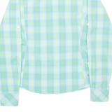 THE NORTH FACE Womens Shirt Green Check Long Sleeve XS