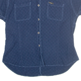 LEE Womens Plain Shirt Blue L
