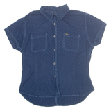 LEE Womens Plain Shirt Blue L