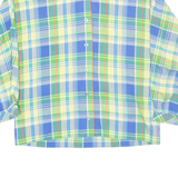 Womens Shirt Blue Check Long Sleeve XL