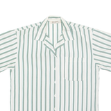 SCAPA Mens Shirt White Striped S