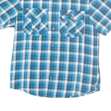 JACK WOLFSKIN Mens Shirt Blue Check S