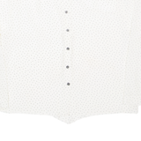 YESSICA Womens Shirt White Spotted Long Sleeve M