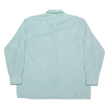 DINO CARINO Mens Shirt Green Striped Long Sleeve XL