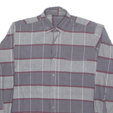 ALDO LALNI Mens Shirt Grey Check Long Sleeve M