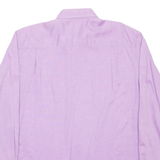 RENATO CAVALLI Mens Plain Shirt Purple Long Sleeve L