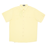 EMILIO STYLE Mens Plain Shirt Yellow XL