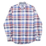 TOMMY HILFIGER Mens Shirt Blue Check Long Sleeve M