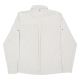 SALEWA Mens Shirt Grey Check Long Sleeve M