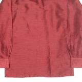 SHELTON Womens Plain Shirt Red Long Sleeve S