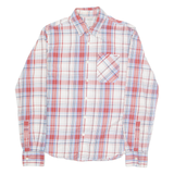 TOMMY HILFIGER Mens Shirt Red Check Long Sleeve S