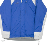 COLUMBIA Mens Jacket Blue Nylon Colourblock M