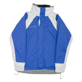COLUMBIA Mens Jacket Blue Nylon Colourblock M