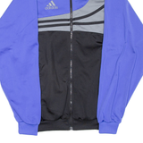 ADIDAS Mens Track Jacket Blue Colourblock M