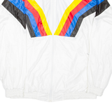 Mens Track Jacket White Striped XL