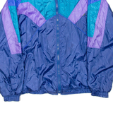 Womens Track Jacket Blue Colourblock L