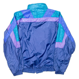 Womens Track Jacket Blue Colourblock L