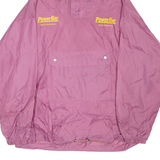 POWERBAR 1/4 Zip Womens Anorak Jacket Purple Nylon Hooded XL