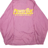 POWERBAR 1/4 Zip Womens Anorak Jacket Purple Nylon Hooded XL