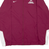NIKE Deshler Basketball Mens Track Jacket Maroon XL