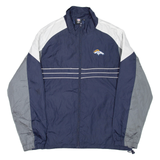 REEBOK X NFL DENVER BRONCOS Mens Track Jacket Blue USA Colourblock L