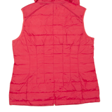 MICHAEL KORS Womens Gilet Red Hooded L