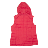MICHAEL KORS Womens Gilet Red Hooded L