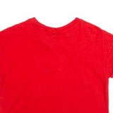 ADIDAS Cropped Top Womens T-Shirt Red S