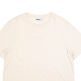 FILA Womens T-Shirt Cream L