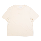 FILA Womens T-Shirt Cream L