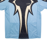 Cycling Shirt Mens Jersey Blue 1/4 Zip L