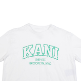 KARL KANI Cropped Womens T-Shirt White XS