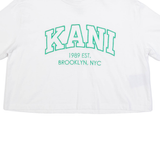 KARL KANI Cropped Womens T-Shirt White XS