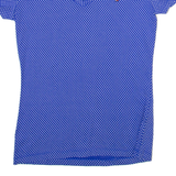 TOMMY HILFIGER Polka Dot Womens T-Shirt Blue V-Neck XS