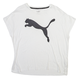 PUMA Womens T-Shirt White UK 16
