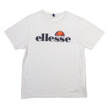 ELLESSE Womens T-Shirt White UK 14