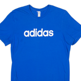 ADIDAS Mens T-Shirt Blue S